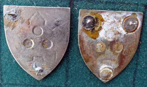 Pair of   SADF Auditors Flashes .5  Pins Intact (5)