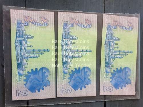 3 Sequential GPC de Kock Two Rand Notes ( Mint State )