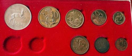 1975 South African Long Proof  Set. No Gold