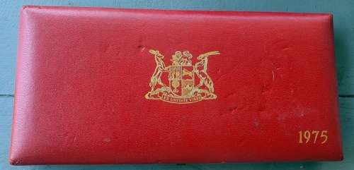 1975 South African Long Proof  Set. No Gold