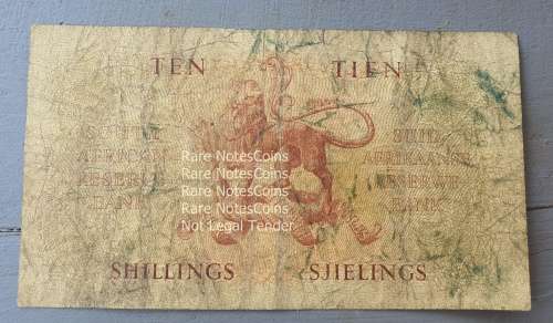 MH de Kock 10 Shilling  Note A165