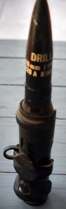 Deactivated 20mm Drill A 77 R1MI Bullet