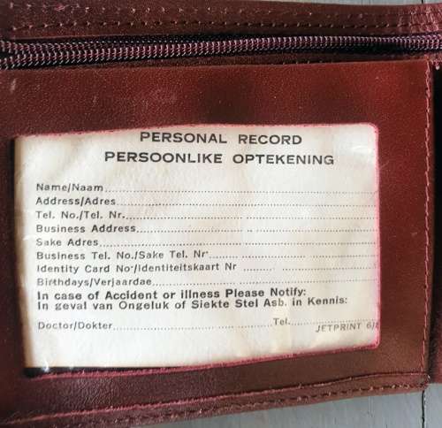 SADF Leather Wallet Unused