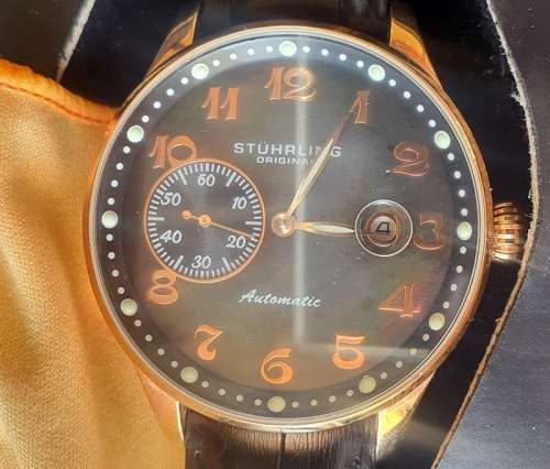 Brand New Stuhrling Original Mens Wrist Watch Works (Q25)