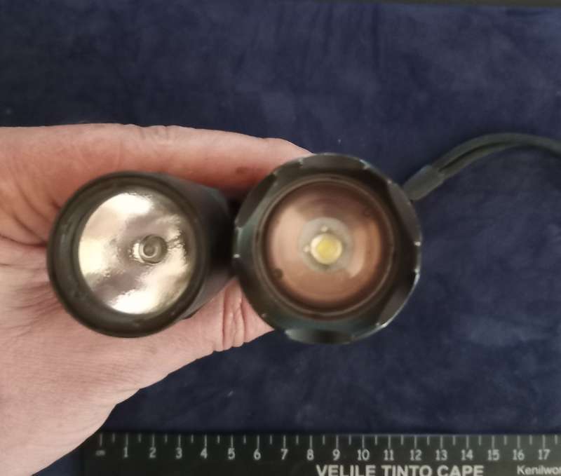 Surefine and Gorilla Flashlights. No Batteries, but works 100%