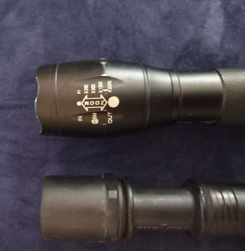 Surefine and Gorilla Flashlights. No Batteries, but works 100%