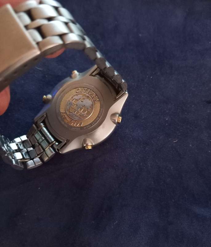 Vintage  Citizen WR 100 Titanium Chronograph Alarm Men`s Watch. 100% working serviced yesterday.