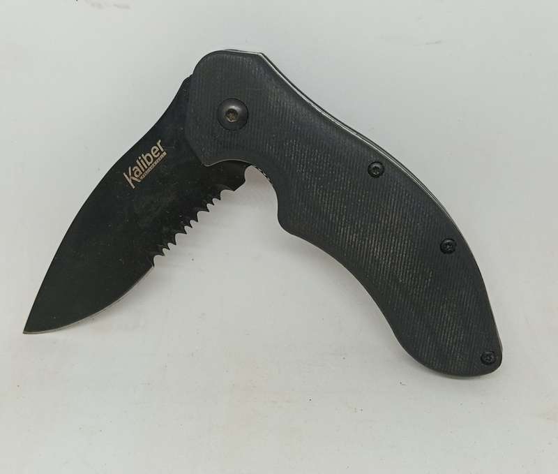 18cm Kaliber Pocket Knive (18cm ) Tip to end. Blade length 9cm