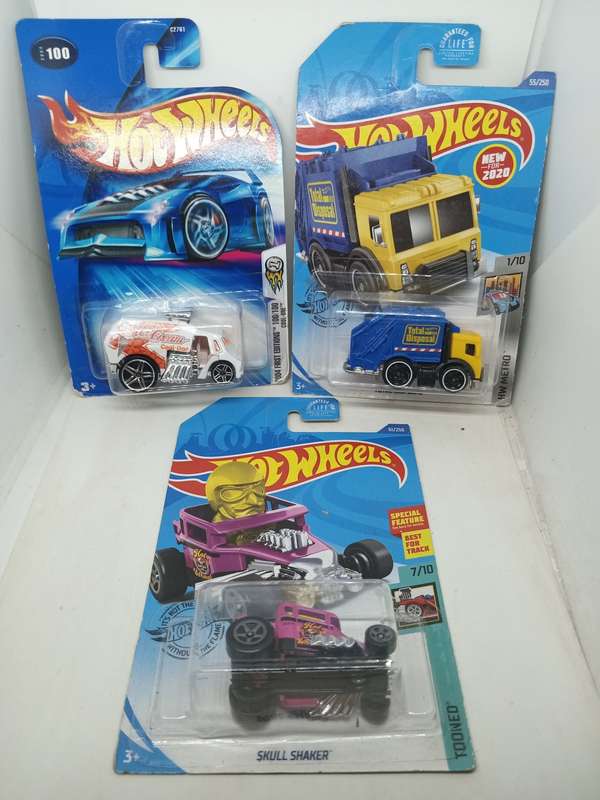 3 Hotwheels Hod rod Car Collection.