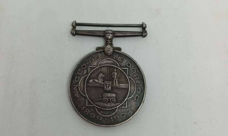 ABO medal to Burger BJ  de Lange. LVW Rustenburg Kommando