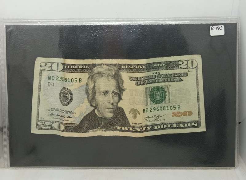 $20 USA Dollars Exchange rate R369,42