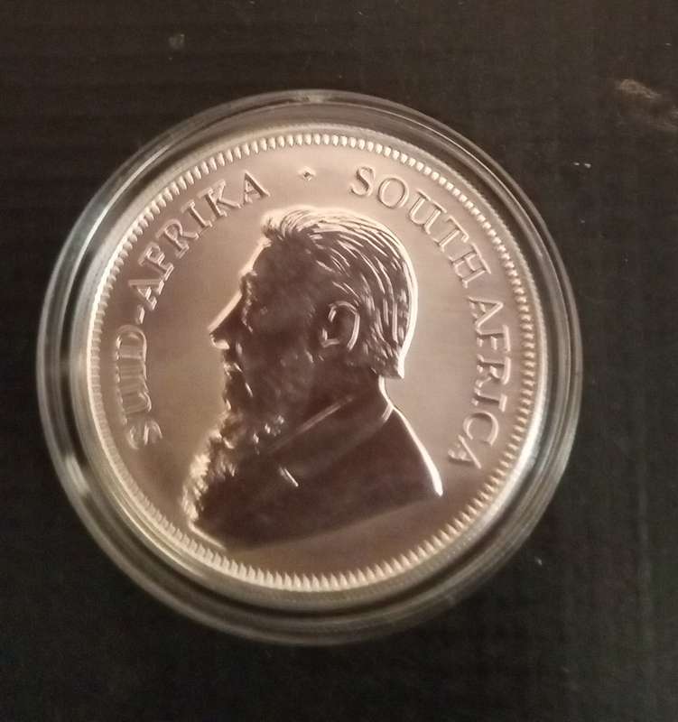 2017 Proof 1 Onz Silver Krugerrand in capsule. First year off issue.