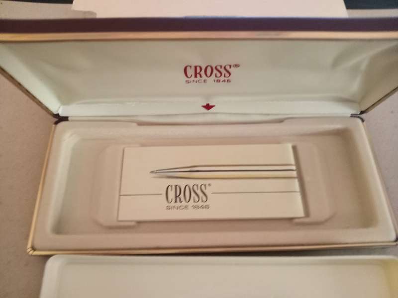 14 CT Gold-plated Cross Pen In Original Box with Papers