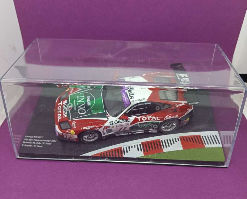 Ferrari 575 GTC die-cast model car - 20Spar Francorchamp - M Salo/P Peter - scale 1/43