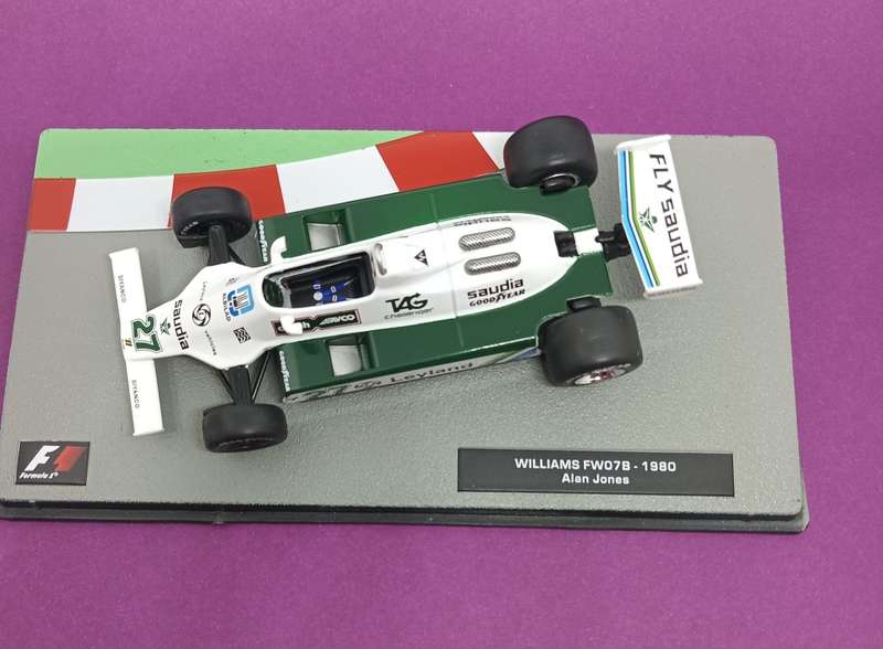 Williams FW 07B die-cast model car - 1980  - Alan Jones - scale 1/43