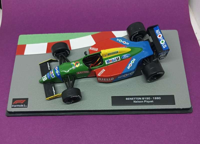 Benneton B190  die-cast model car - 1990  - nelson Piquet- scale 1/43