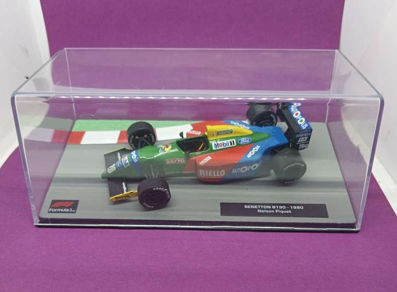 Benneton B190  die-cast model car - 1990  - nelson Piquet- scale 1/43