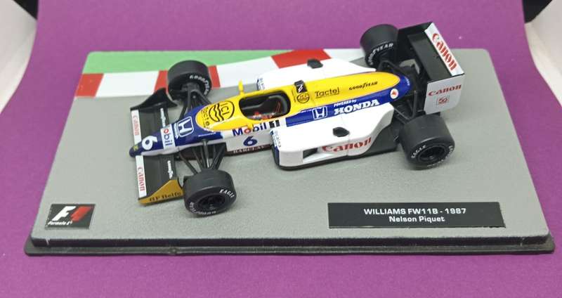 Williams FW 118 die-cast model car - 1987 - Nelson Piquet - scale 1/43