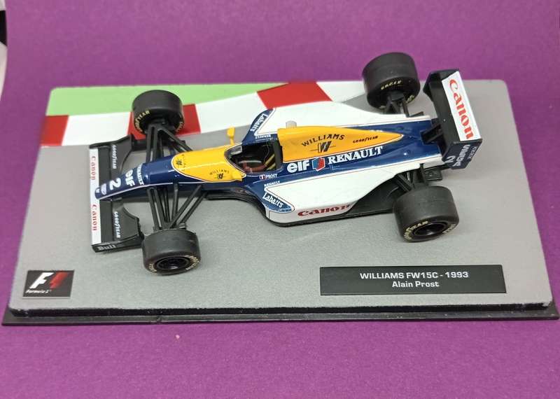 Williams FW15C die-cast model car - 1993 -  Alain Prost - scale 1/43