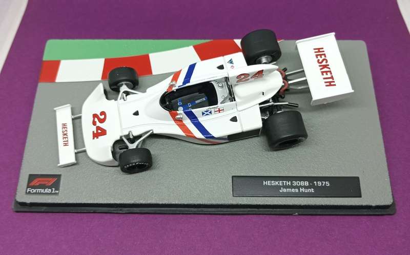 Hesketh 308B die-cast model car - 1975 -  James Hunt - scale 1/43