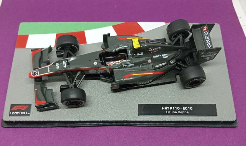 HRT F110 die-cast model car - 2010 - Bruno Senna - scale 1/43