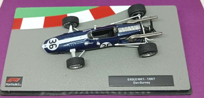 Eagle Mk1 die-cast model car - 1967 - Dan Gurney - scale 1/43