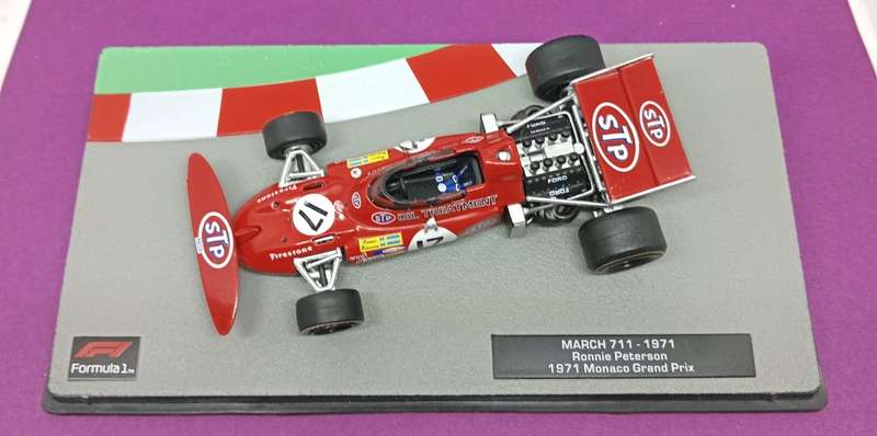 March 711  die-cast model car - 1971 - Ronnie Peterson - scale 1/43