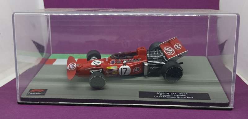 March 711  die-cast model car - 1971 - Ronnie Peterson - scale 1/43