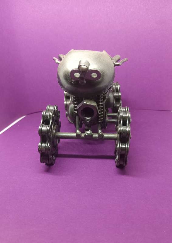 Collectable scrap Metal Figurine Quad Bike