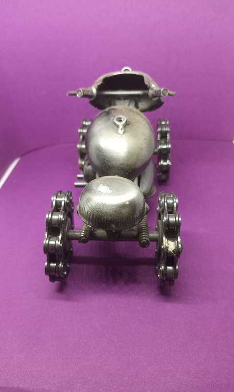 Collectable scrap Metal Figurine Quad Bike