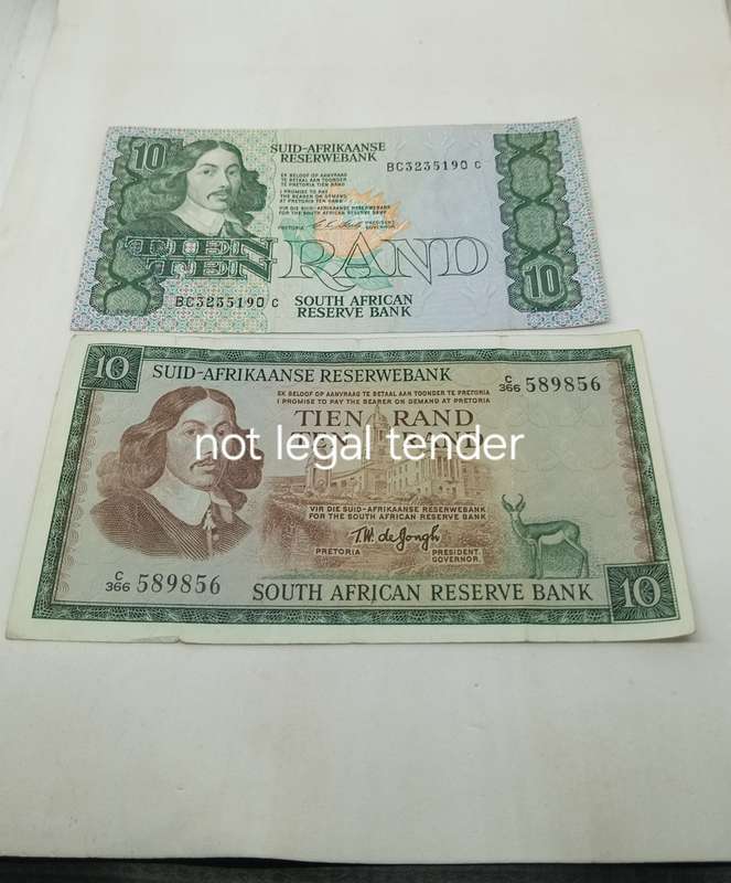 Ten Rand Type Set Banknote