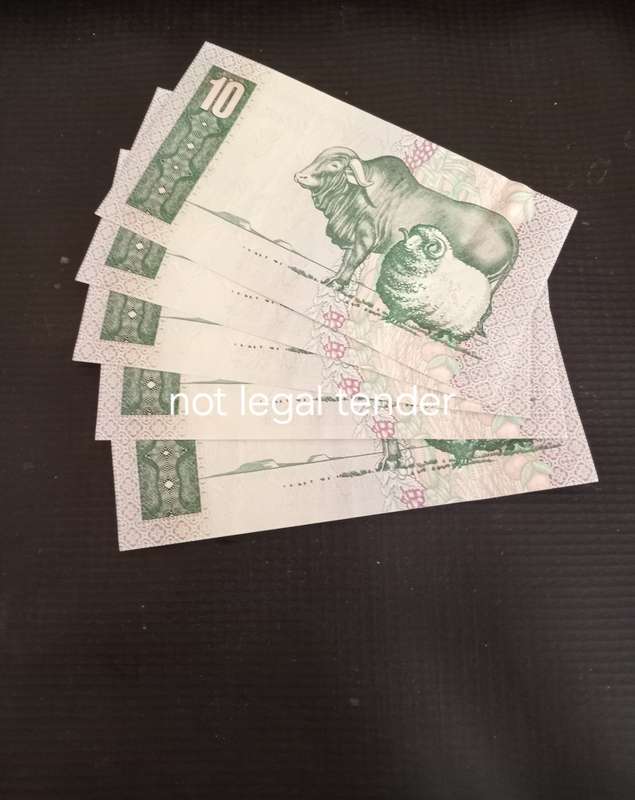 1982 Six Consecutive GPC de Kock Rand Banknotes Afr / Eng