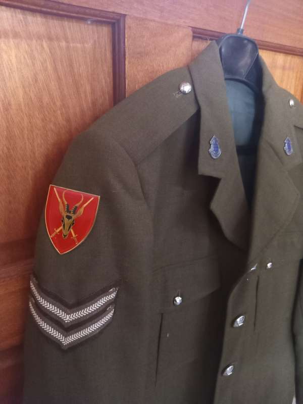 SADF Ordinance Regiment with Flashes and Collar badges