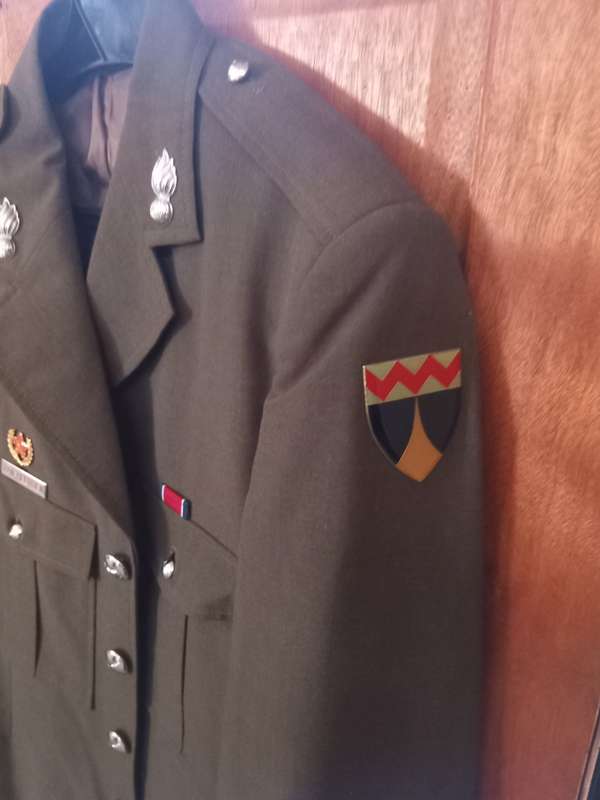 SADF Regiment Vaal river  Tunic with Flashes and collar badges