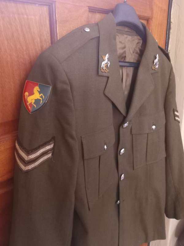 SADF TDK Tunic with Flashes and collar badges