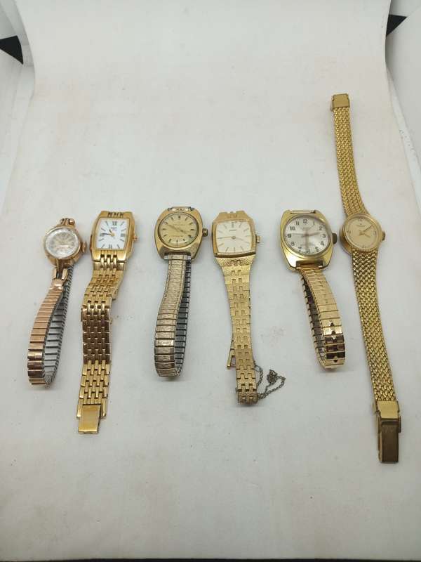 Eterna Matic Seiko Lanco and Rotary Female watches. Untested so take as not working