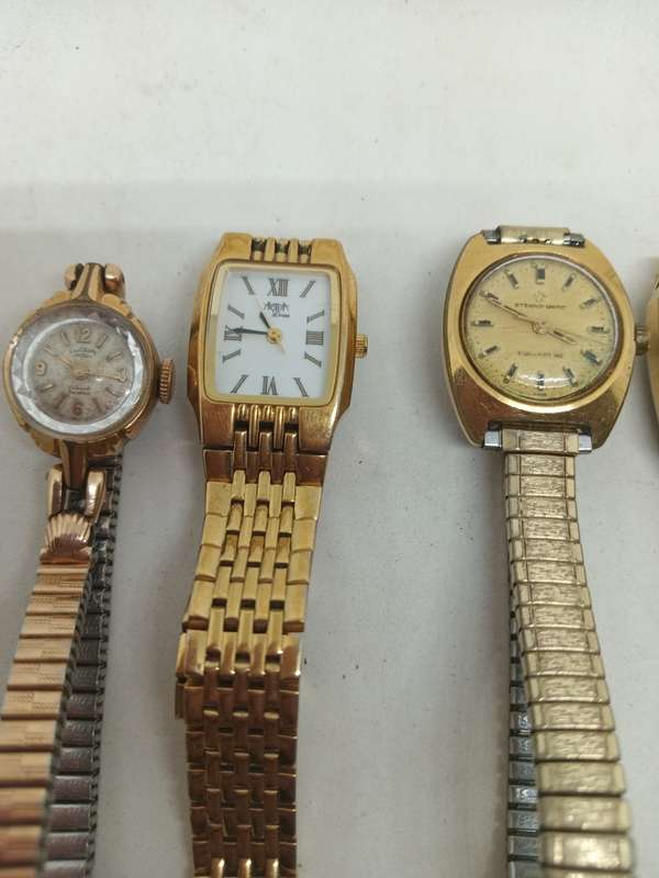 Eterna Matic Seiko Lanco and Rotary Female watches. Untested so take as not working