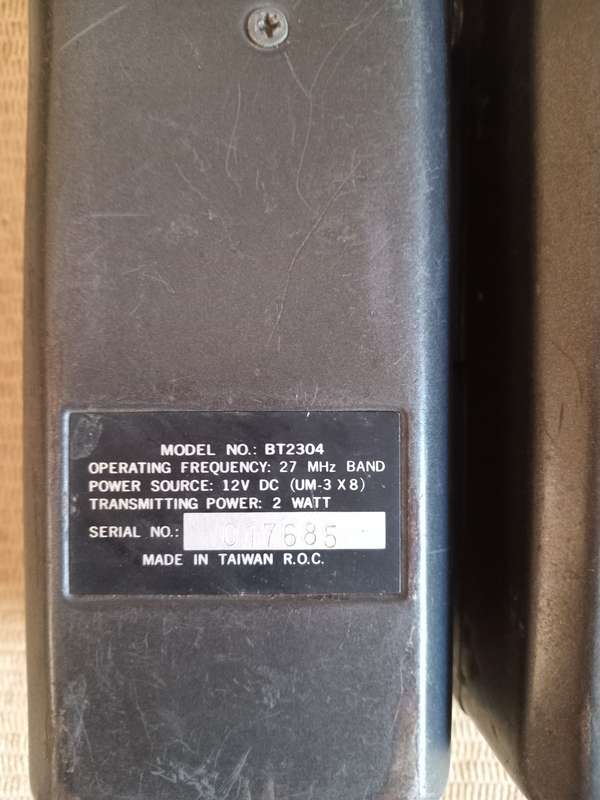SADF BT2304 Hand Held radios. Untested so take as not working.