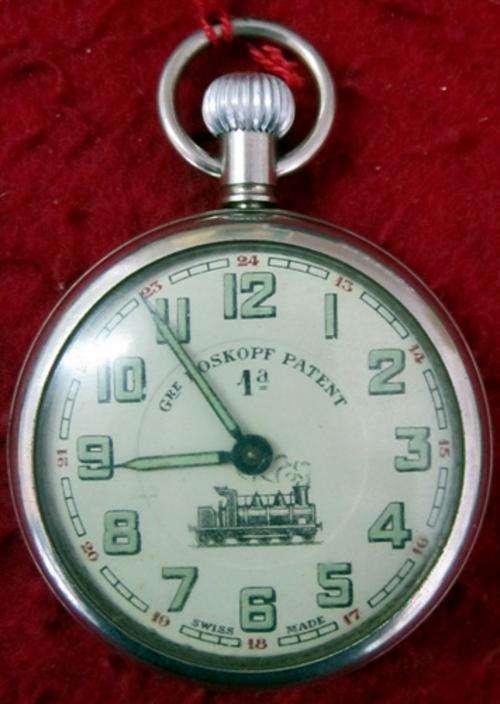 ##  GRE Roskopf Patent 1a Swiss Made Pocket Watch  ## Not Working