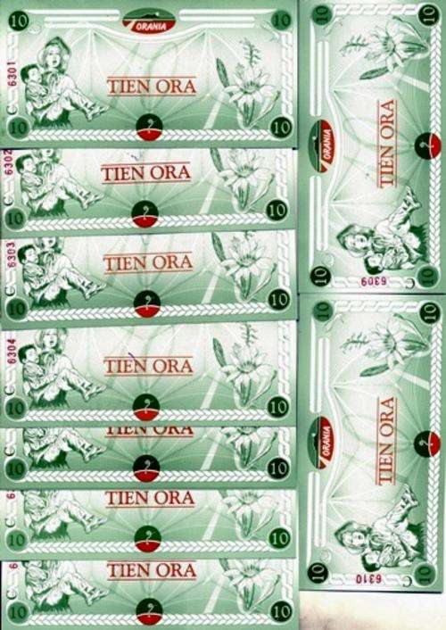 ## Orania Tien Ora  ## Ten Notes Running in Sequence