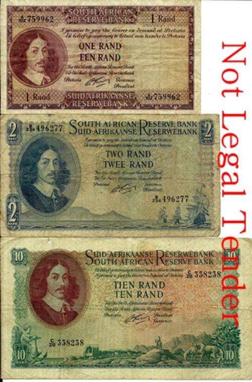 ## Collection of G. Rissik 1st Issue Notes R1/R2 & R10 ** Bid is for Set ##