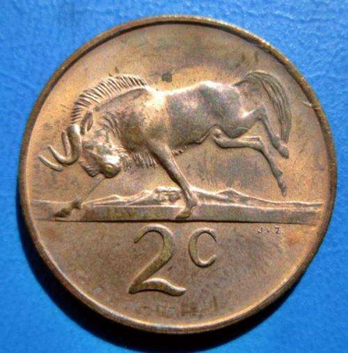 ## UNC 1969 Suid Afrika 2 Sent  ##