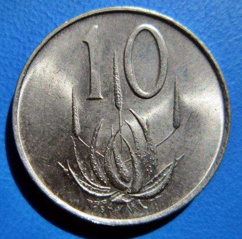 ## UNC 1969 South Africa Afrikaans 10 Cent  ##