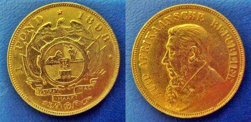 ## Stunning AU 1898 ZAR/South Africa Gold 1 Pound ##