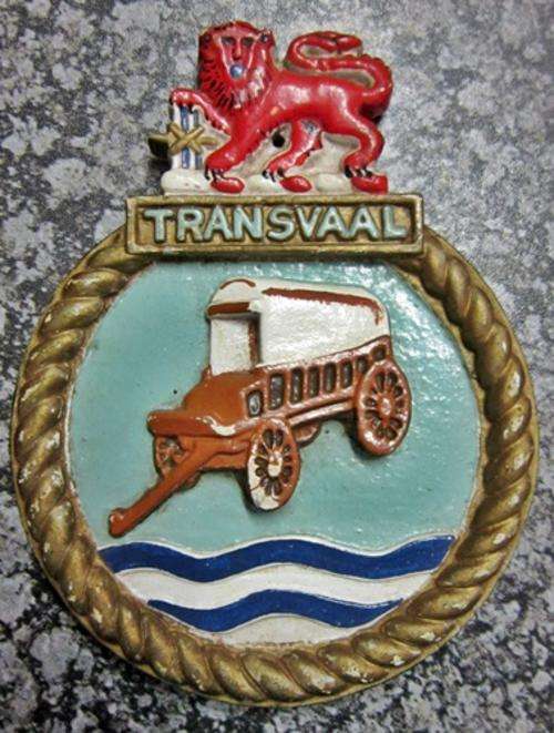 ## Transvaal Navy Plaque not mounted Number 2423 ** Metal ##