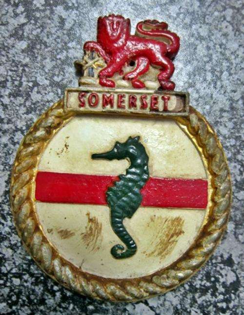 ## Somerset Navy Plaque not mounted Number 2440 ** Metal ##