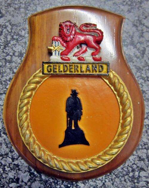 ## Gelderland Navy Plaque Mounted ** Metal ##