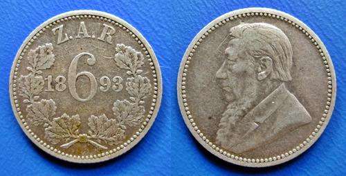 ## 1893 ZAR/South Africa Silver 6D ##