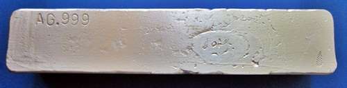 ## 1Kg Silver Bullion Bar 0.999 AG ** +/- 137mm x 27mm x 28mm ##