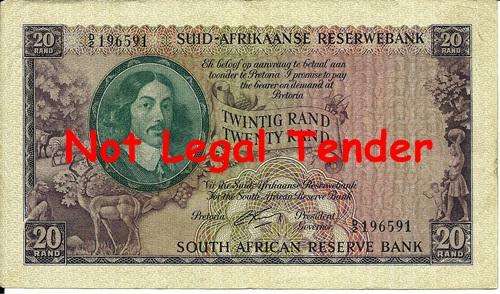 ## G. Rissik 1st Issue R20 Note ** D2 196591 ##